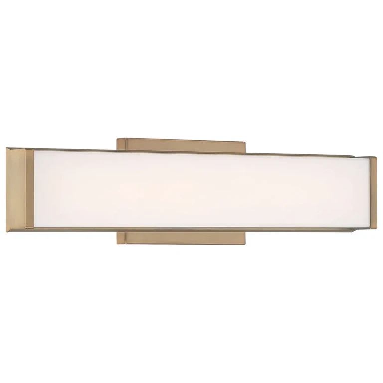 Citi 1-Light LED Bathroom Vanity Light in Antique Brushed Brass