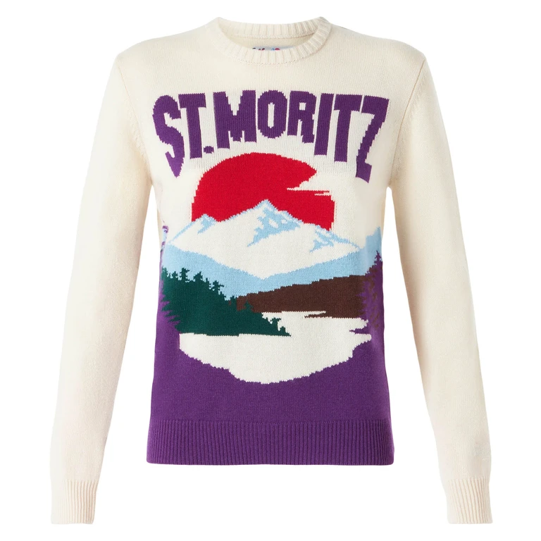 MC2 Saint Barth Woman Crewneck Sweater With St. moritz