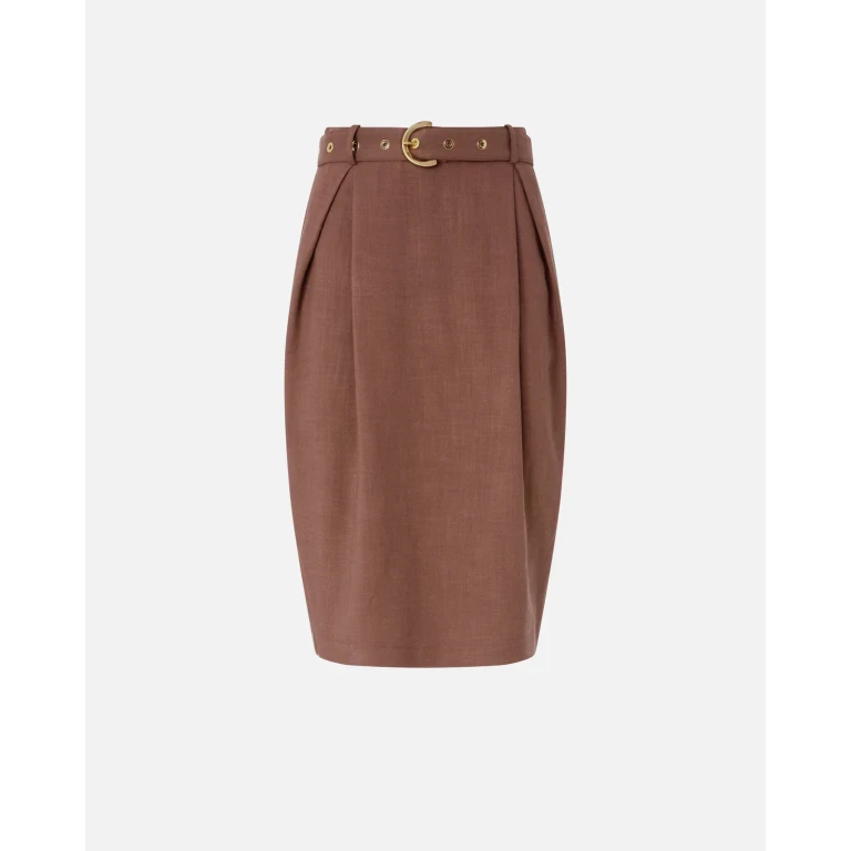 Pinko - Falda midi ajustada con cinturón
