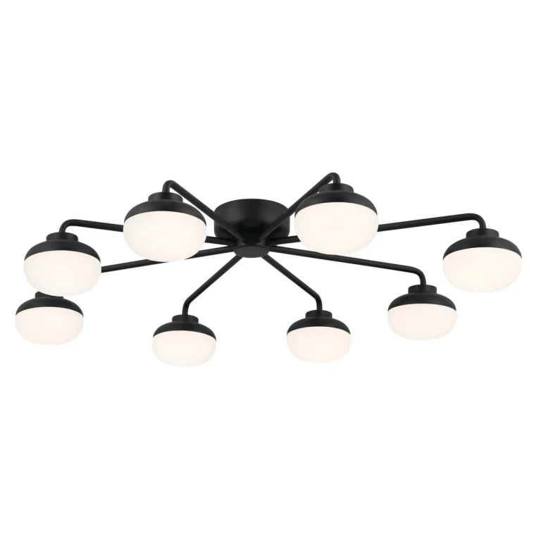 Black LED Semi Flush Mount from the Remy Collection
