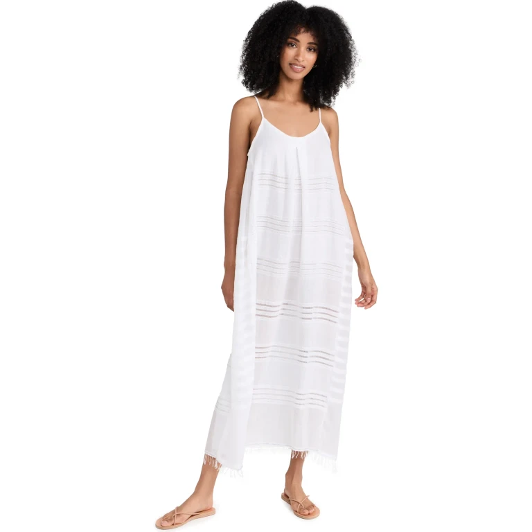 lemlem Abira Slip Dress White M