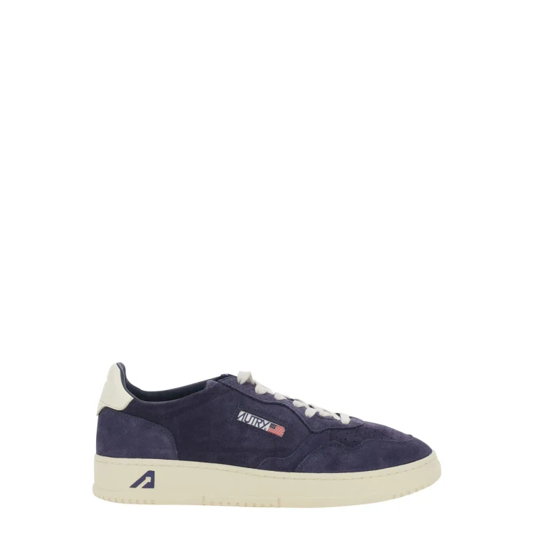 Autry medalist Blue Sneaker Low Top With Logo Patch On The Tongue And Suede Details Men