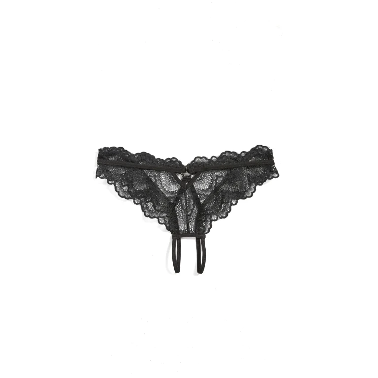 Thistle and Spire Kane Overt Bikini Panties Black XS
