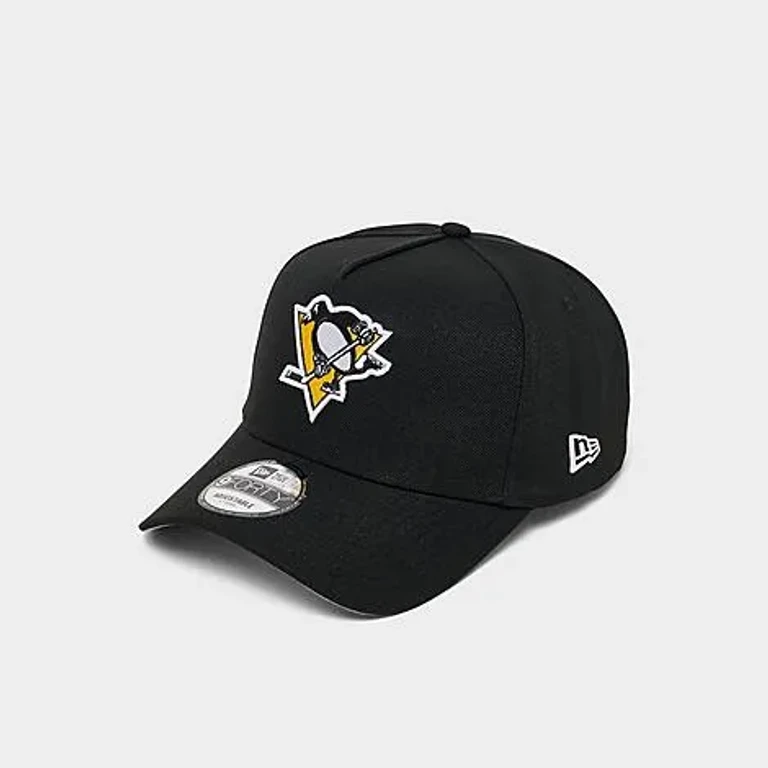 New Era Pittsburgh Penguins NHL 9FORTY A-Frame Snapback Hat in Black