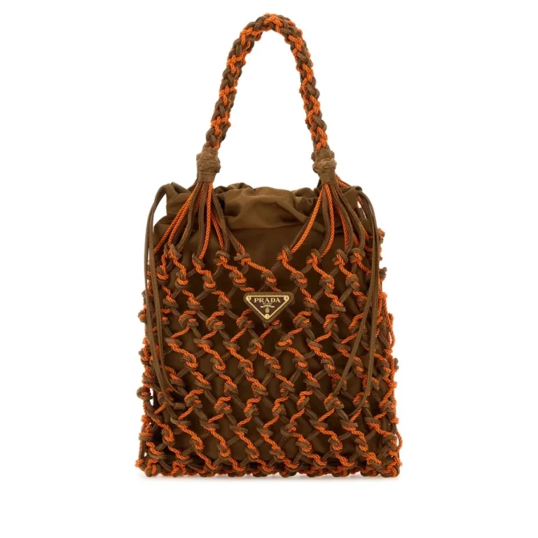 Prada Two-Tone Mesh Handbag