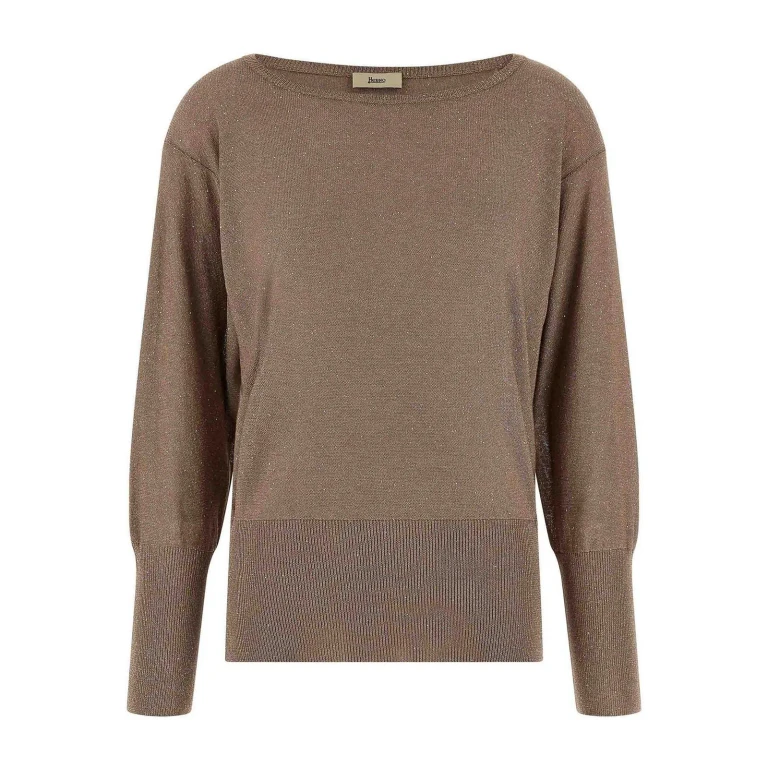 Herno Pull Col Rond - Marron