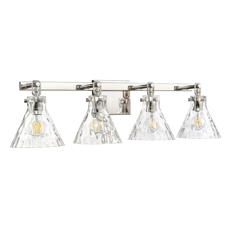 Polished Nickel Bathroom Vanity Light from the Barlon Collection