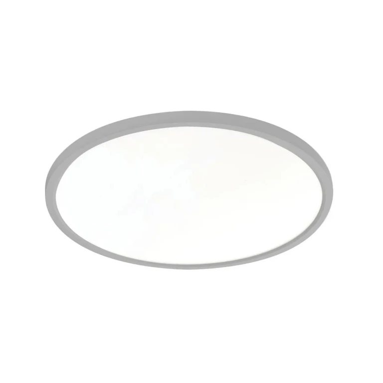 Satin Nickel LED Flush Mount from the Edge Round Collection