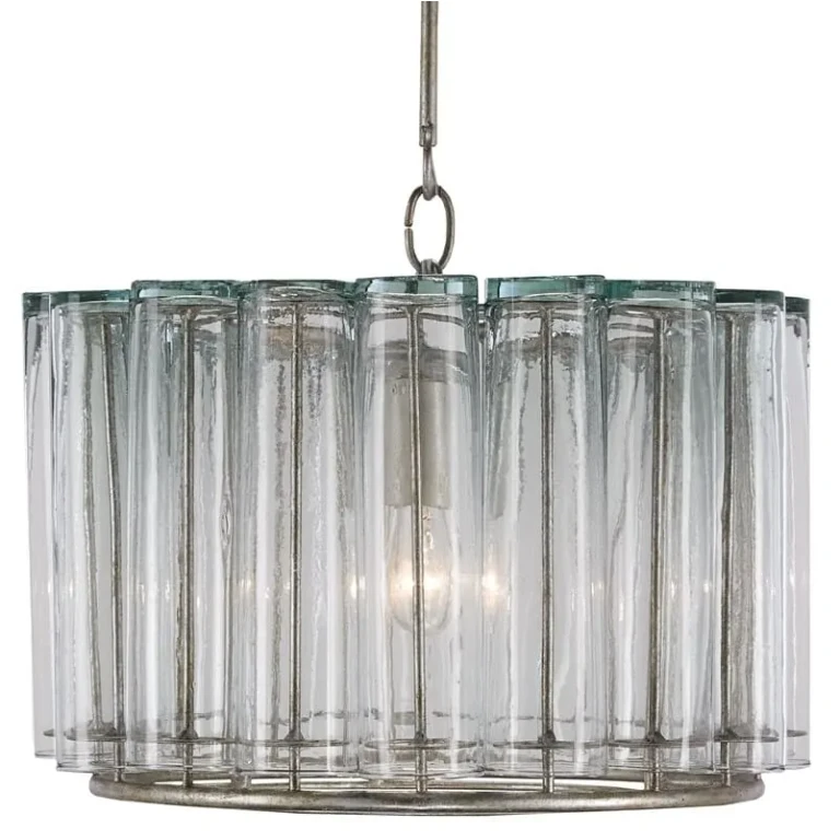 10" Bevilacqua Pendant in Silver Leaf