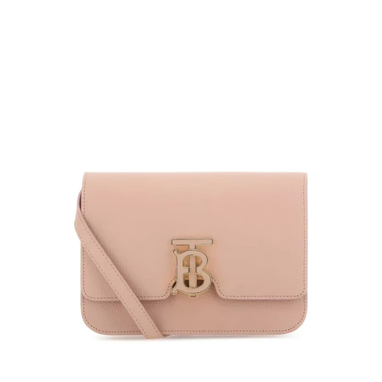 Pink Leather Small Tb Crossbody Bag