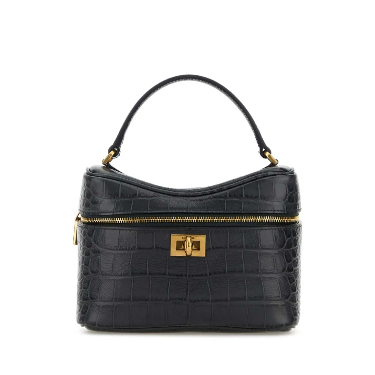 Balenciaga Denim Blue Leather Rodeo Handbag Volcanic Rock Borse A Mano - Women