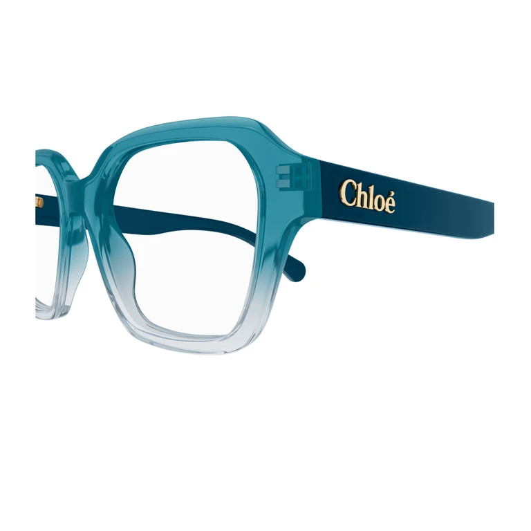 Chloé CH0272O Linea 004 Light Blue Trasparent Blu Acetate Occhiali Da Vista - Women