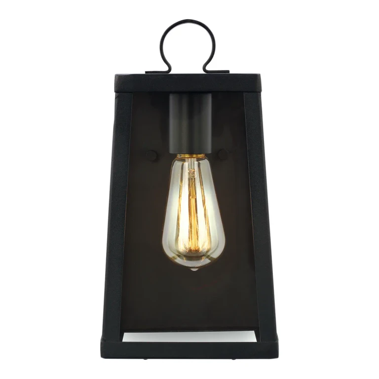 Black One Light Outdoor Wall Lantern from the Marinus Collection