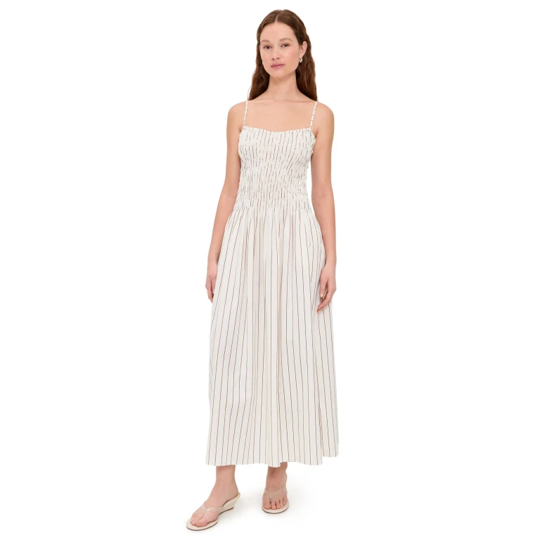 FAITHFULL Araceli Maxi Dress Fiori Stripe Lemon 12