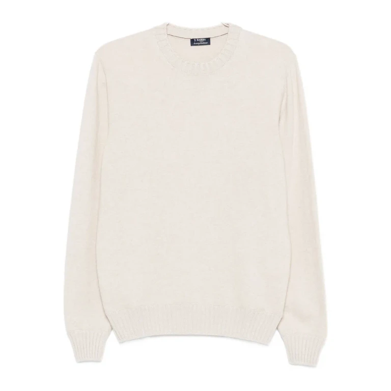 Barba Napoli Barba Beige Crewneck Sweater