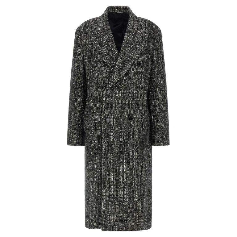 Two-Tone Wool Blend Coat Fantasia Cappotti - Men
