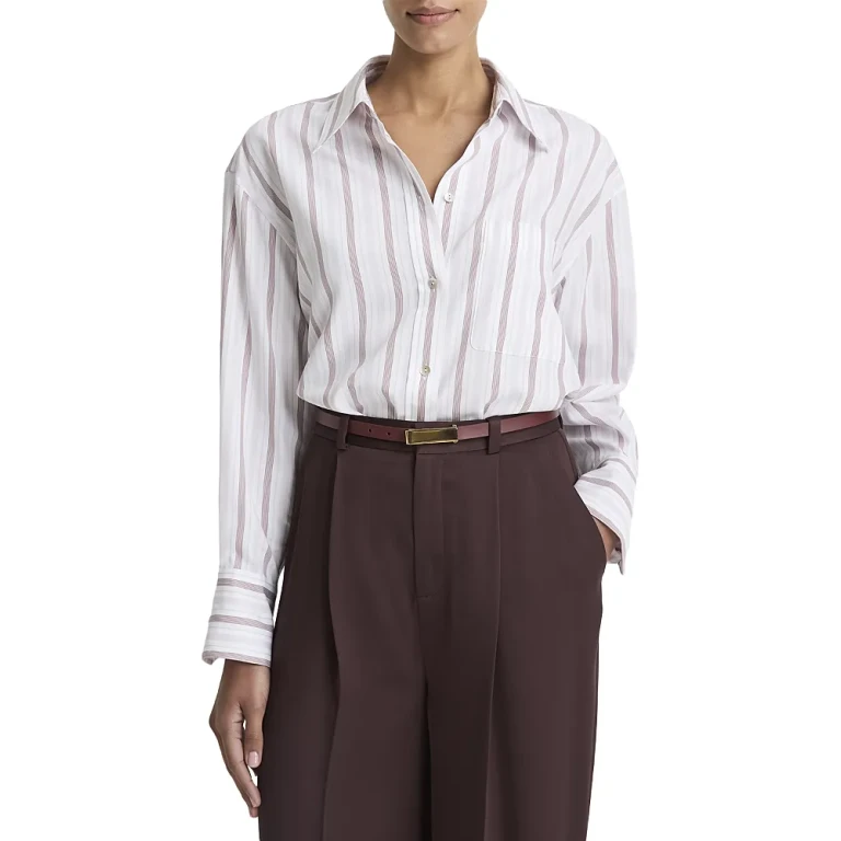 Vince Oversized Striped Shirt