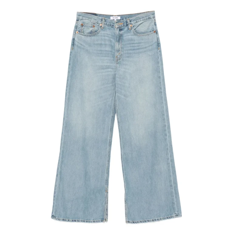 Re/done Five-pocket Design Wide-leg Jeans