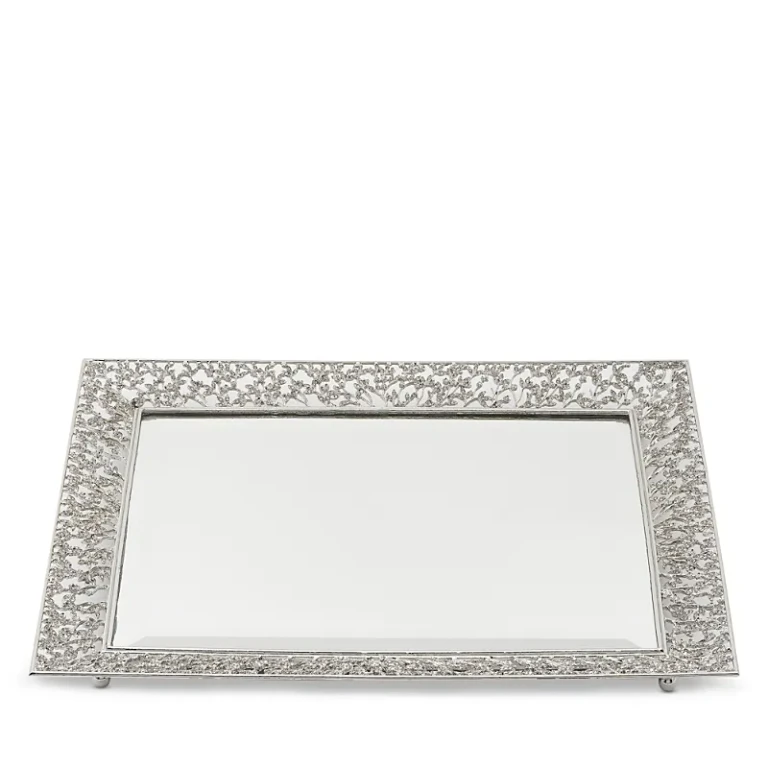 Olivia Riegel Silver Isadora Beveled Mirror Tray