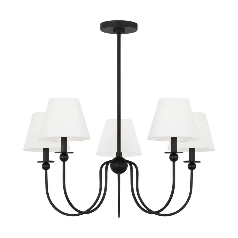 Midnight Black Chandelier from the Elsay Collection