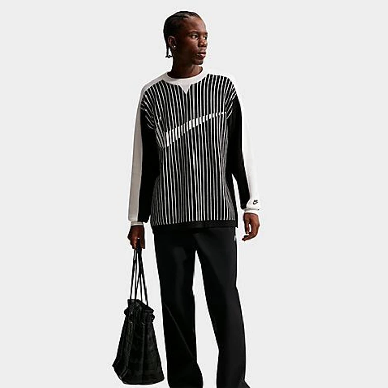 Nike Men's Sportswear Club Jersey Sweater in Black/Sail Size: XS
