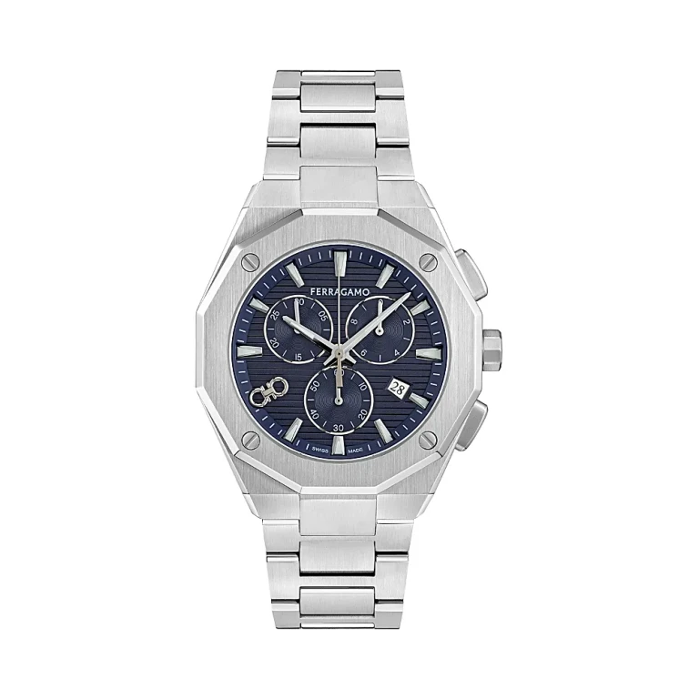 Ferragamo Edge Chrono Bracelet Watch, 42mm