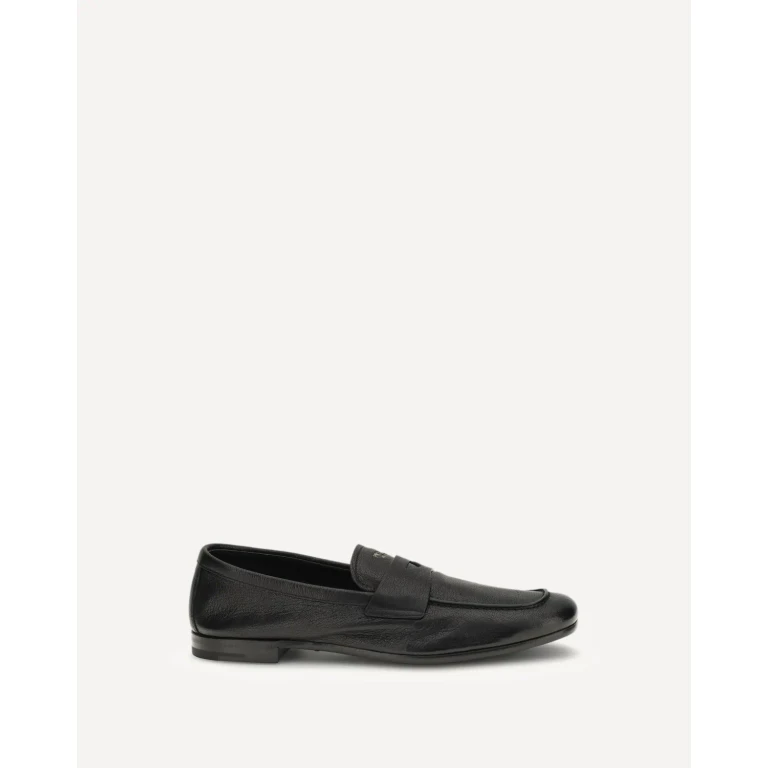 PRADA Leather Loafers Female 37