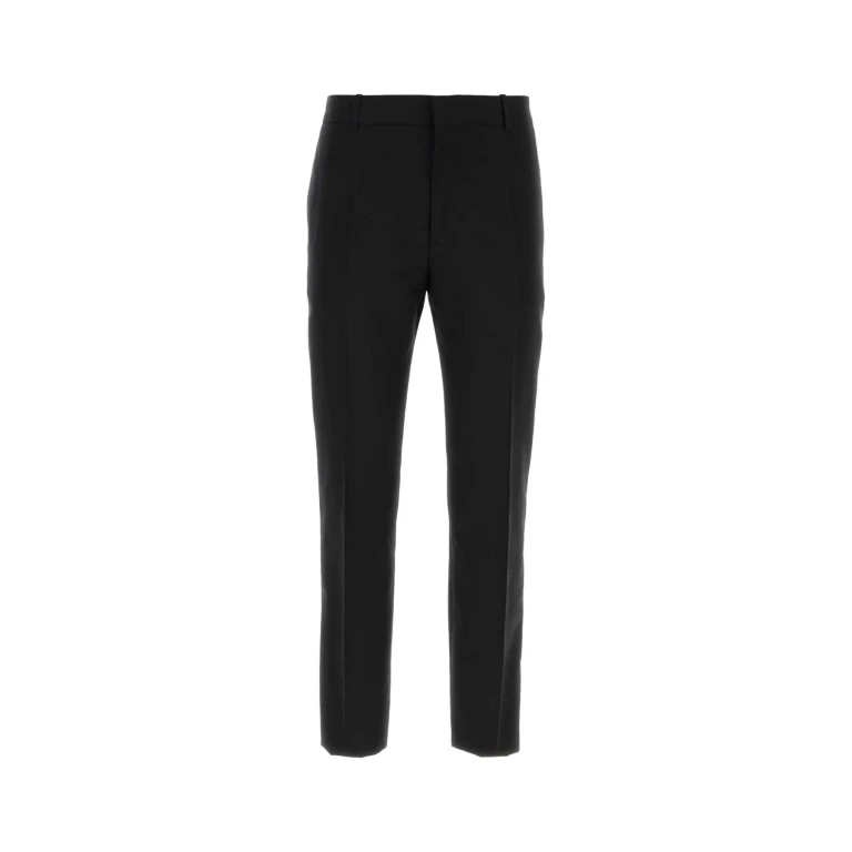 Alexander McQueen Black Gabardine Pant