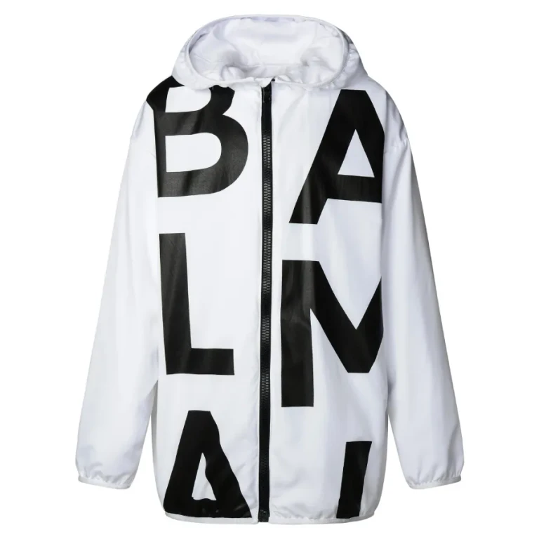Boys Logo Print High Neck Jacket