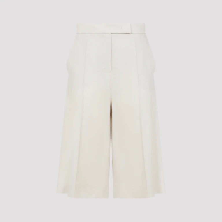 Max Mara Linen Bermuda Nude & Neutrals Pant - Women