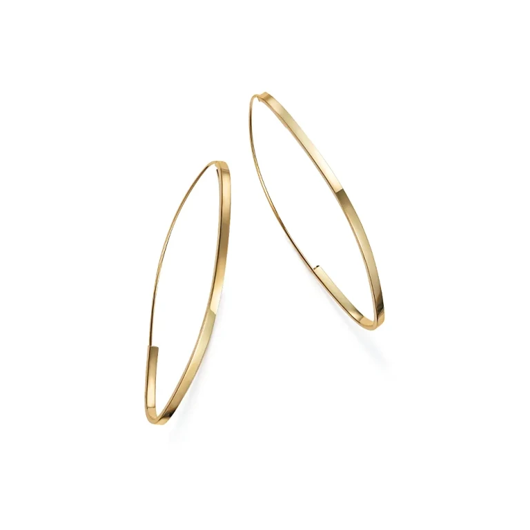 Endless Hoop Earrings in 14K Yellow Gold