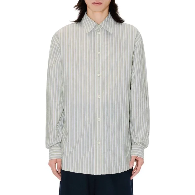 Kenzo Long Sleeve Striped Cotton Shirt