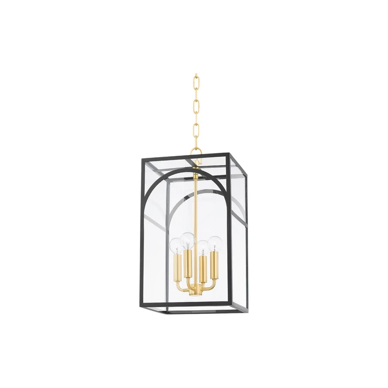 Mitzi Addison 2-Light Mini Pendant in Aged Brass