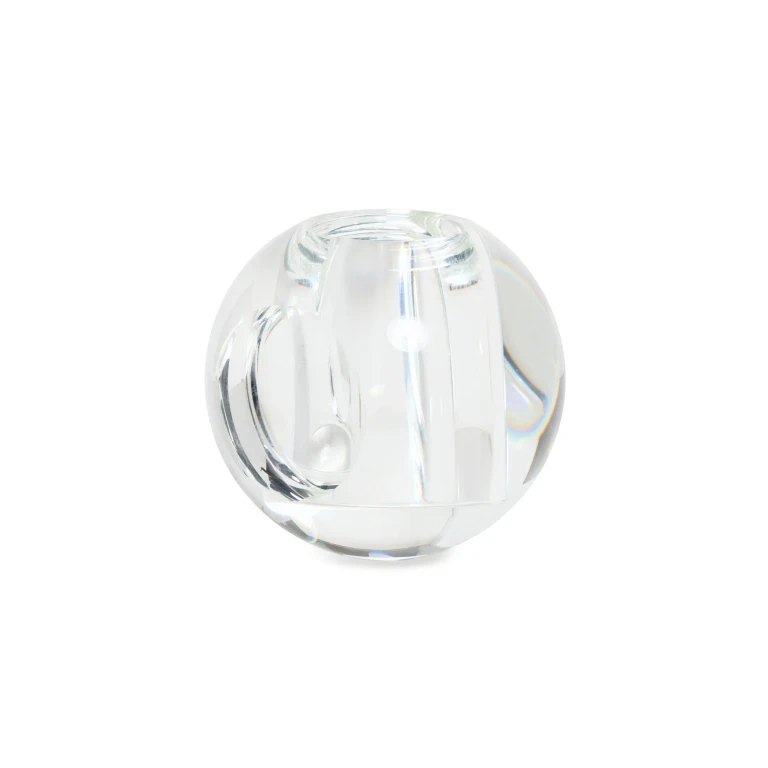 Tizo Design Large Crystal Round Bubble Glass Vase Round Bubble Clear One Size