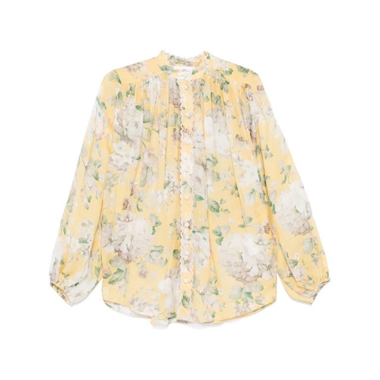 Zimmermann Shirts Yellow Linen - Women