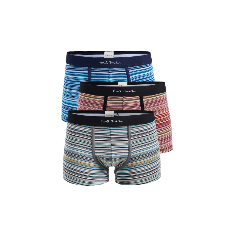 Paul Smith 3 Pack Multi Stripe Trunks Multicolor M