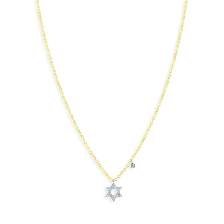 Meira T 14K White & Yellow Gold Diamond Star of David Pendant Necklace, 18