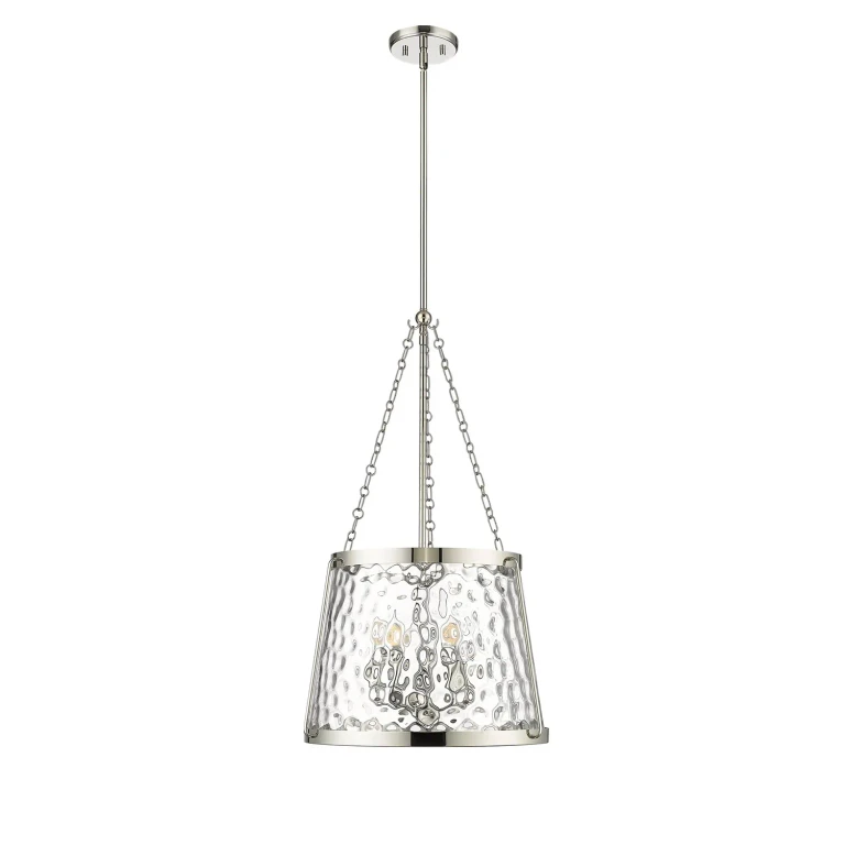 Polished Nickel Five Light Pendant from the Adabella Collection