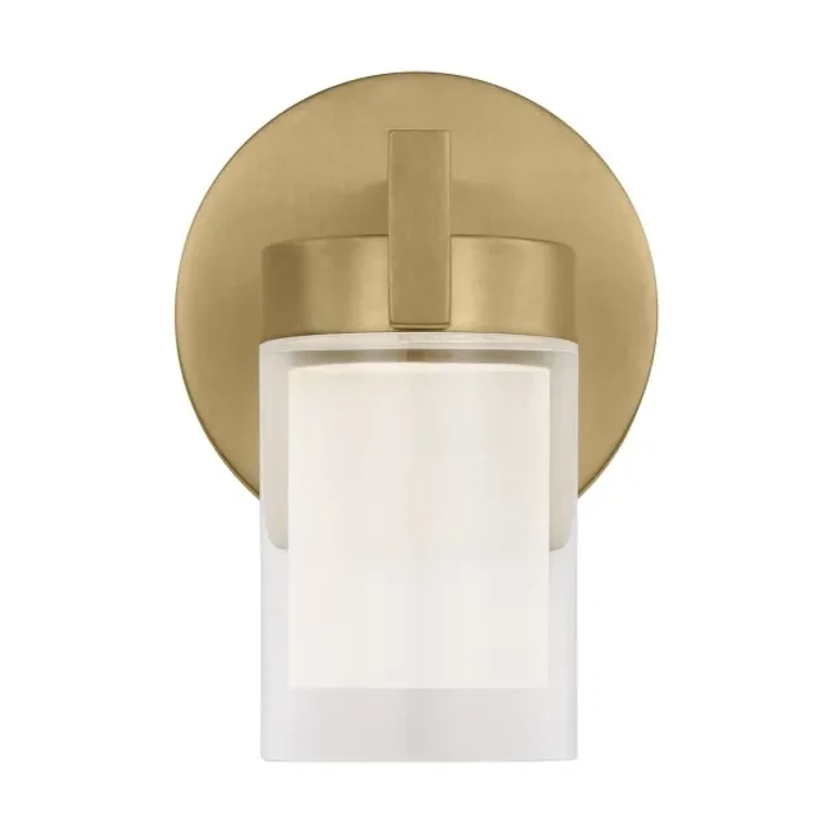 Natural Brass LED Wall Sconce from the Esfera Collection