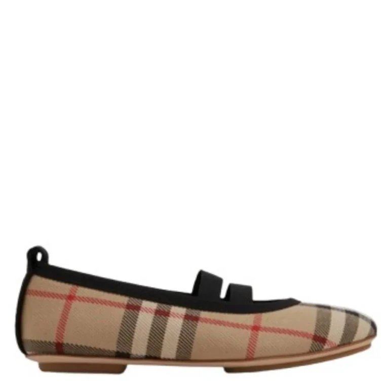 Kids Grace Vintage Check Ballerina Shoes