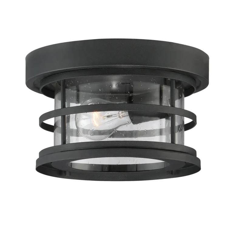 Savoy House Barrett 10" Outdoor Ceiling Light in Black - 5-369-10-BK