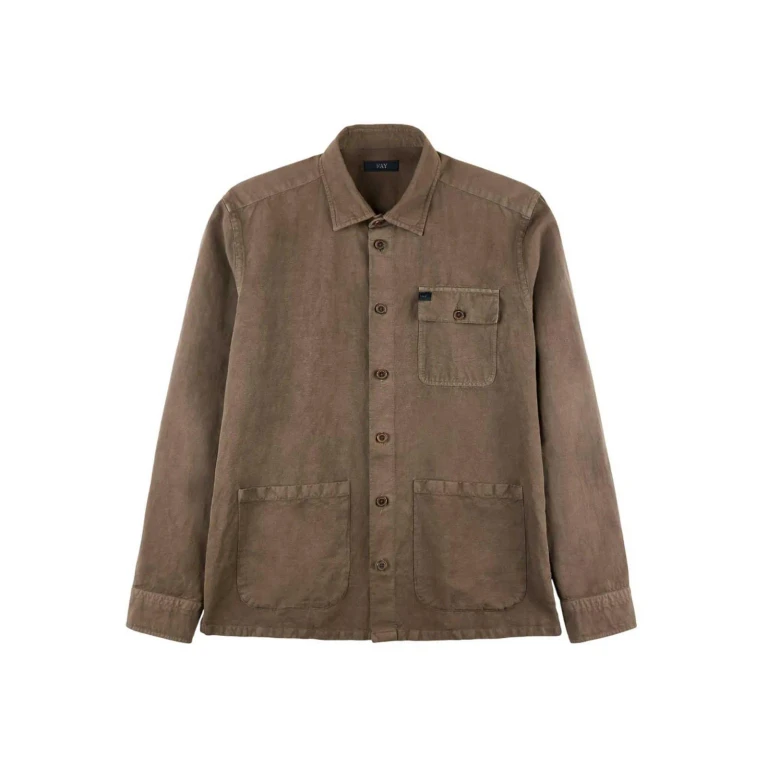 Fay Veste Casual - Marron