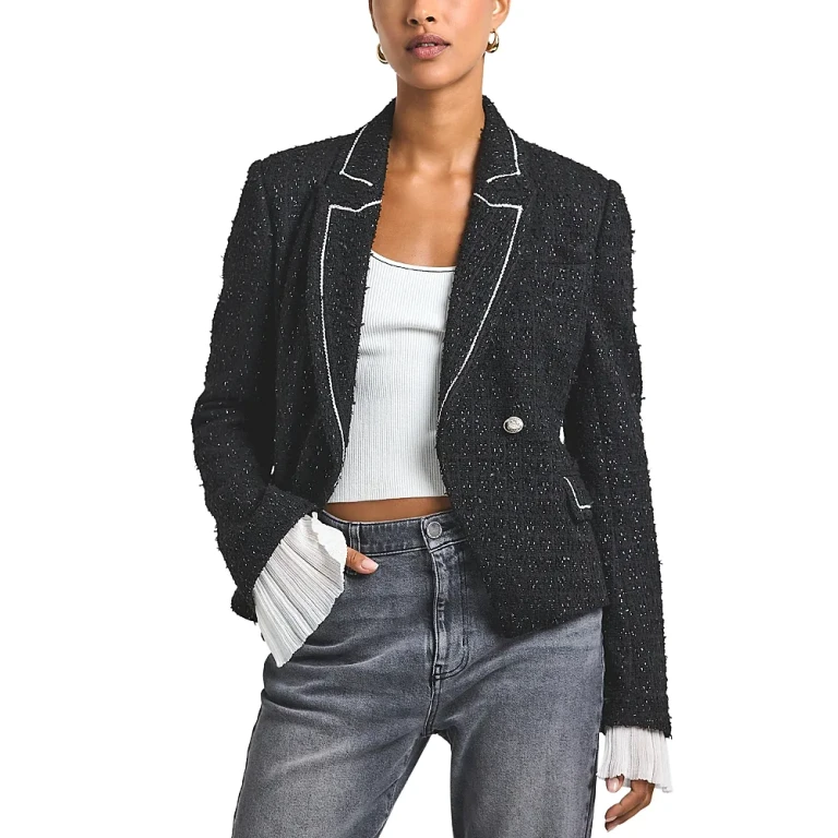 Derek Lam 10 Crosby Estelise Galaxy Tweed Blazer