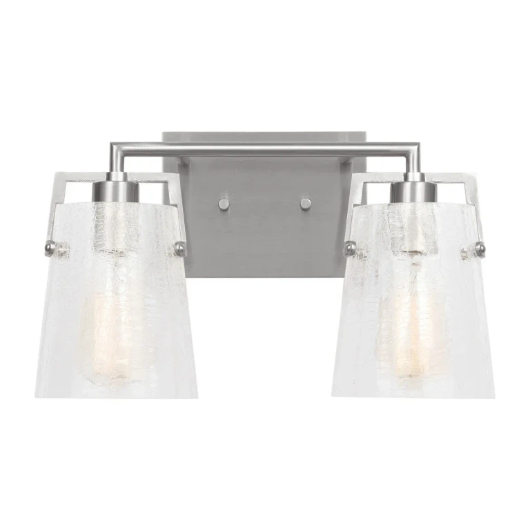 Brushed Nickel Bathroom Vanity Light from the Crofton Collection