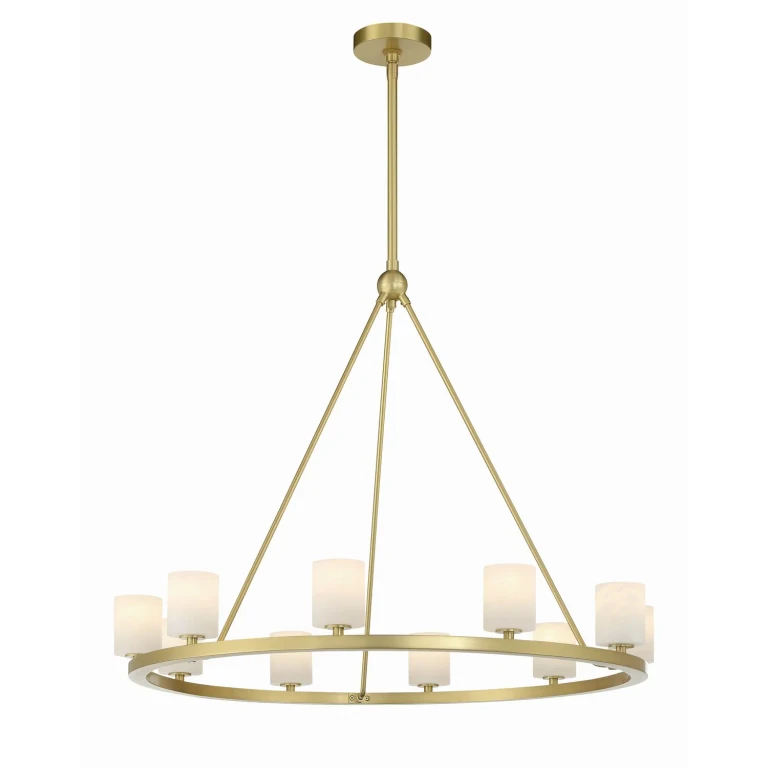 Soft Brass LED Chandelier from the Aragon Collection