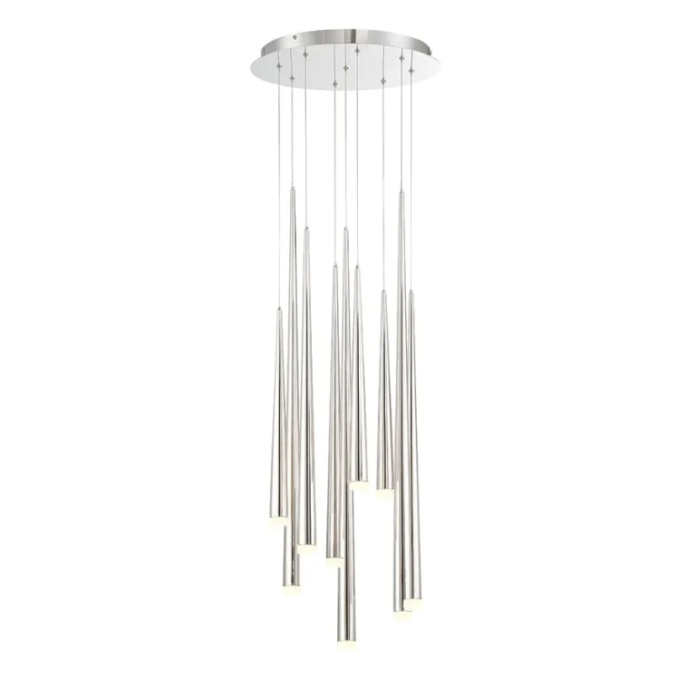 Modern Forms Cascade 9-Light 17" in Polished Nickel