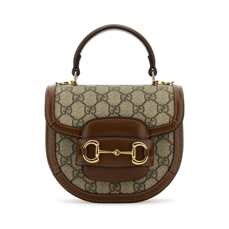 Gucci Gg Supreme Fabric Mini Horsebit 1955 Handbag Bebbrownsugar Borse A Mano - Women