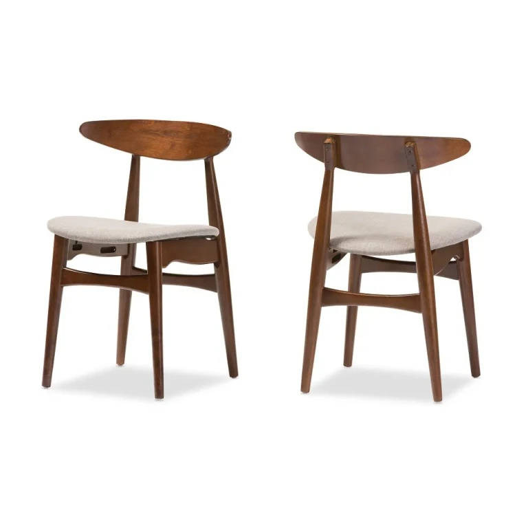 Flora Light Gray Dining Room Chair (Set of 2)