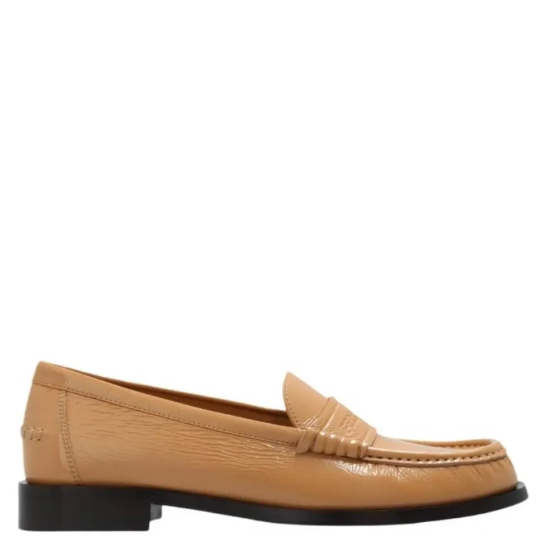 Ferragamo Irina Leather Loafers, Size 7.5 D