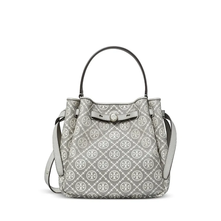 Tory Burch Romy T Monogram Bucket Bag